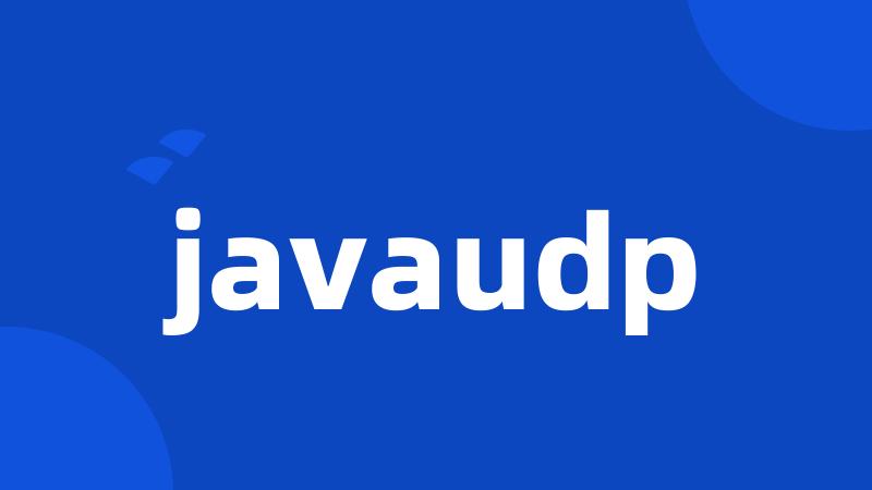 javaudp