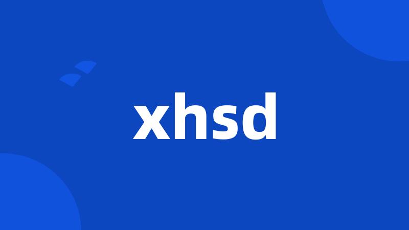 xhsd