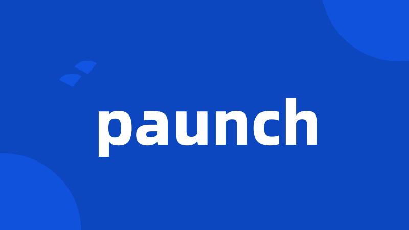 paunch