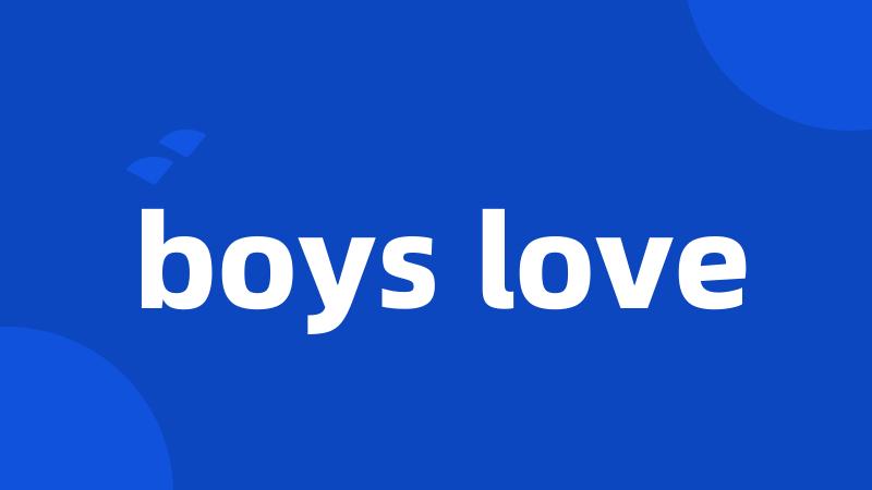 boys love