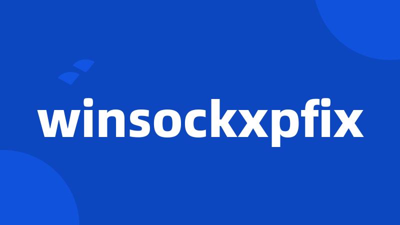 winsockxpfix