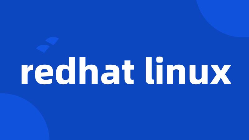 redhat linux