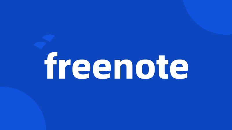 freenote