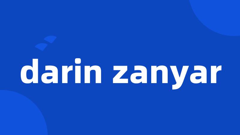 darin zanyar