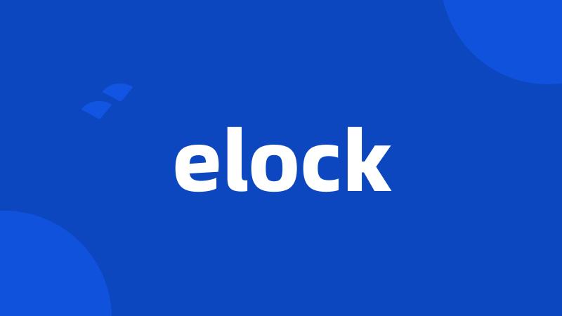 elock