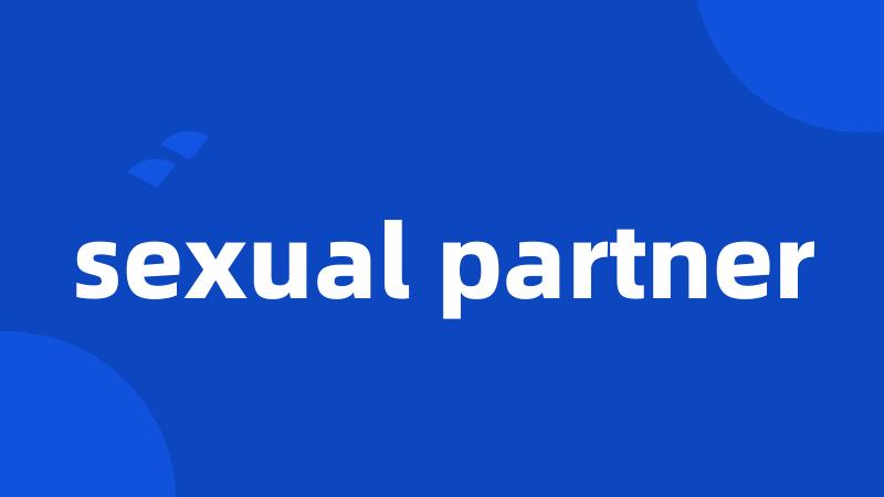 sexual partner