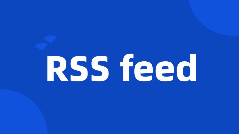 RSS feed