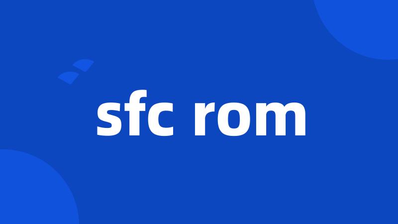 sfc rom