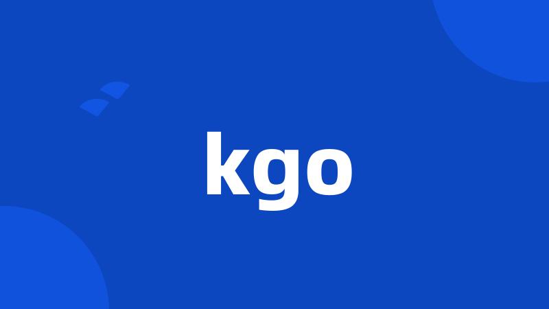 kgo