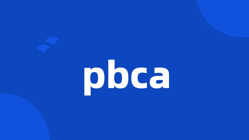 pbca