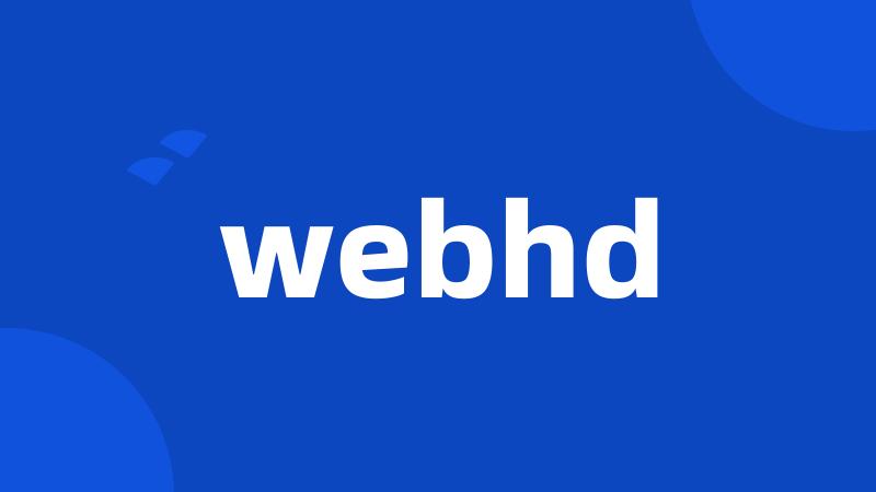 webhd