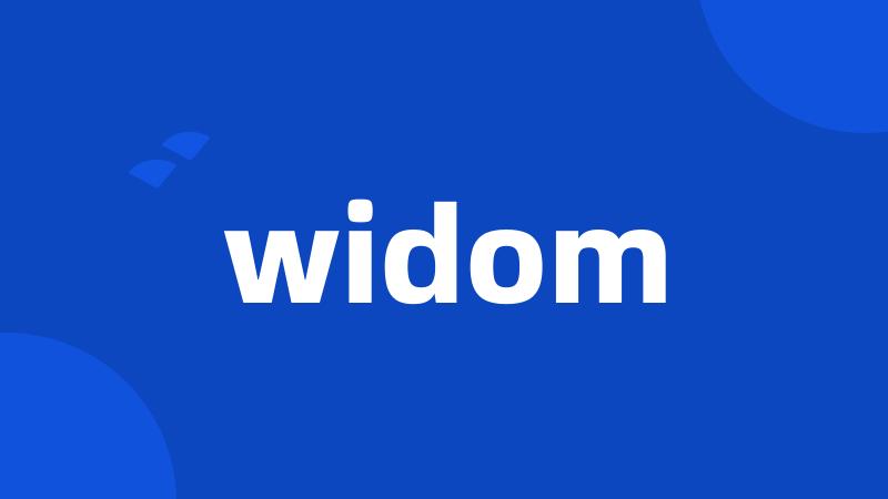 widom