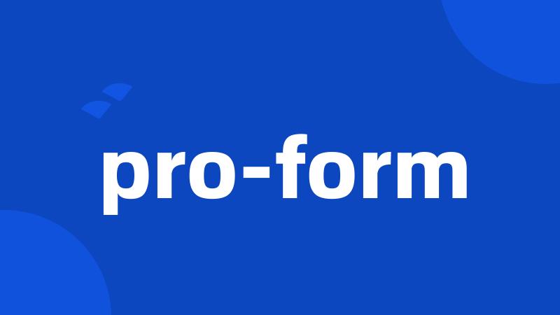 pro-form