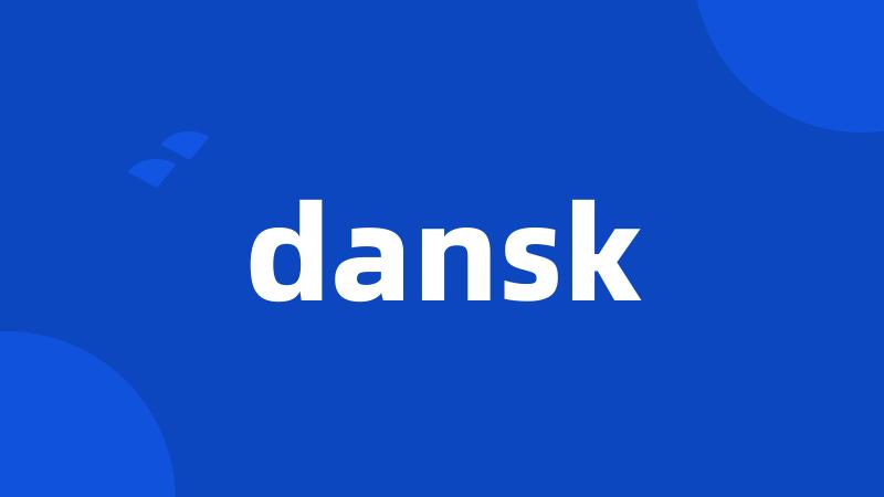 dansk