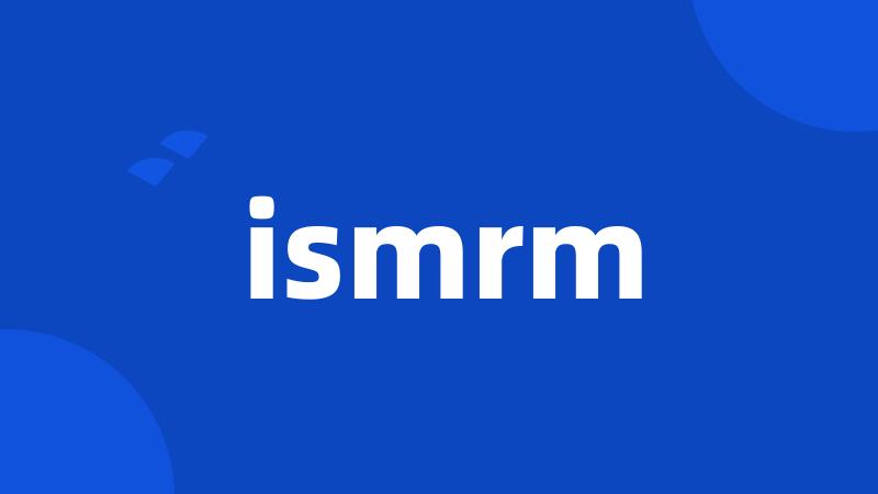 ismrm