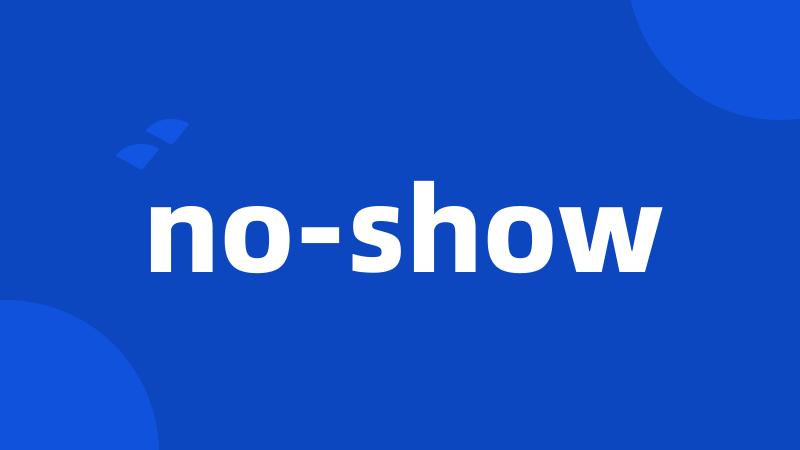 no-show