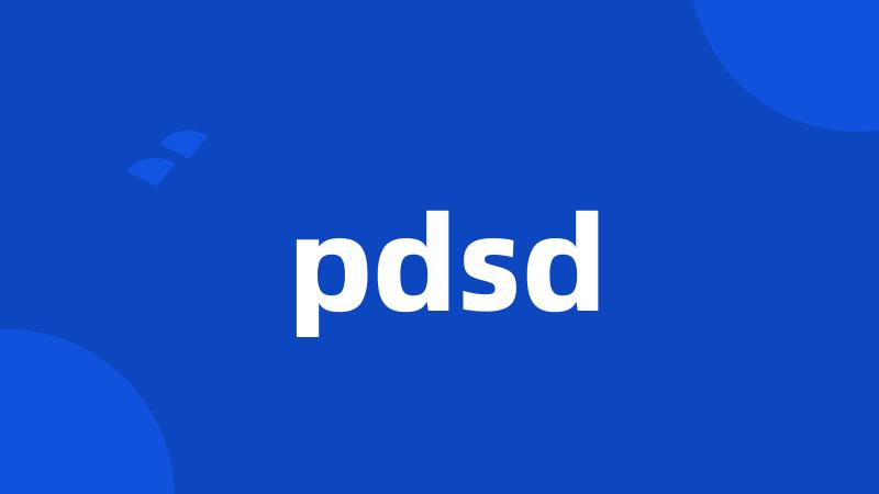 pdsd