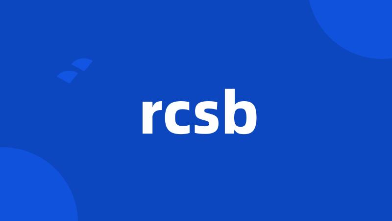 rcsb