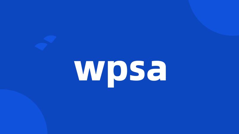 wpsa