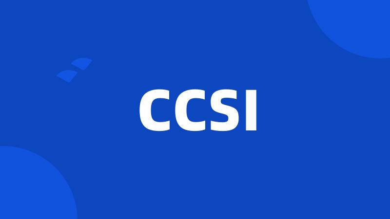 CCSI