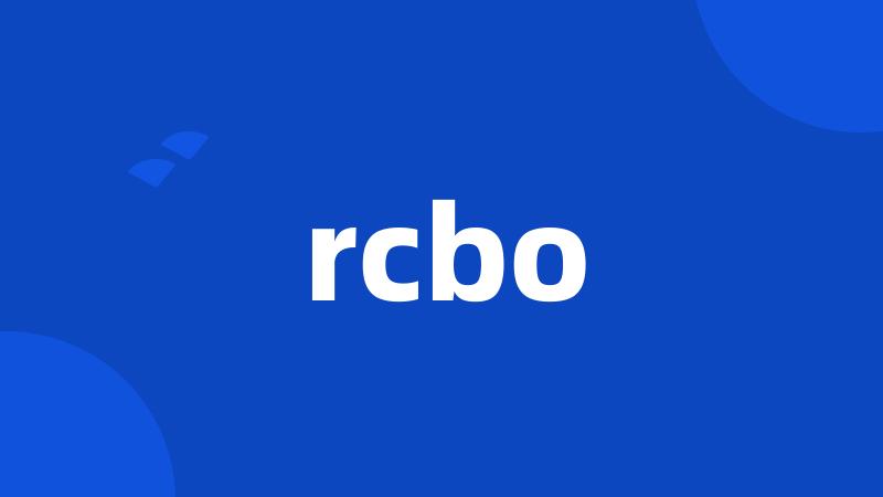 rcbo