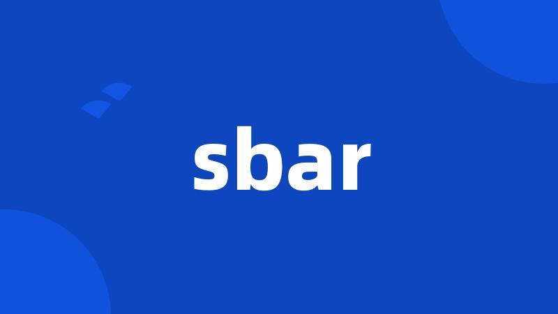 sbar