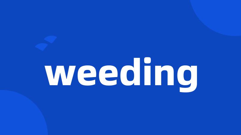 weeding