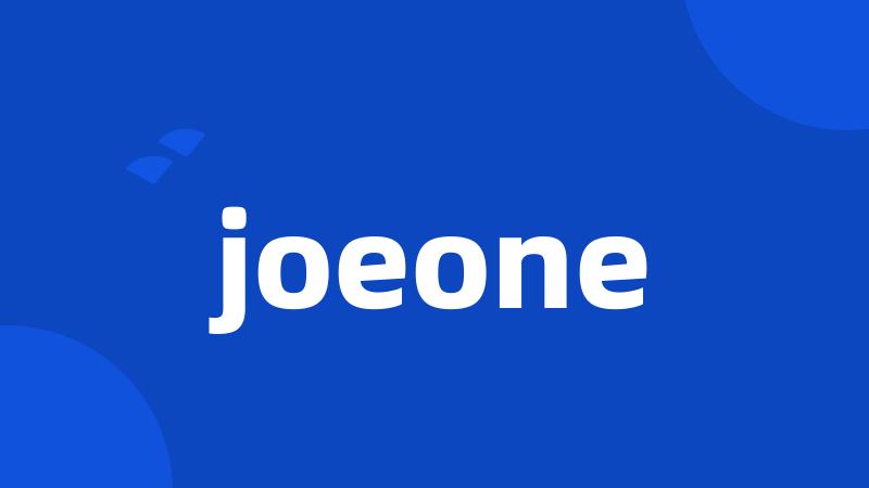 joeone