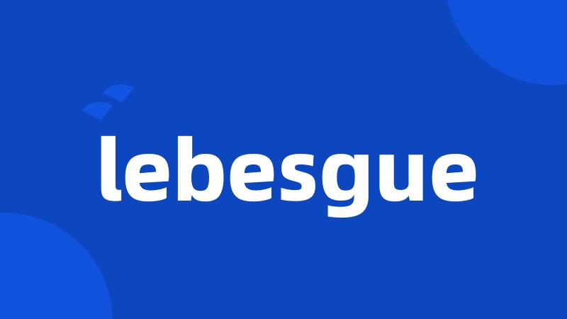 lebesgue