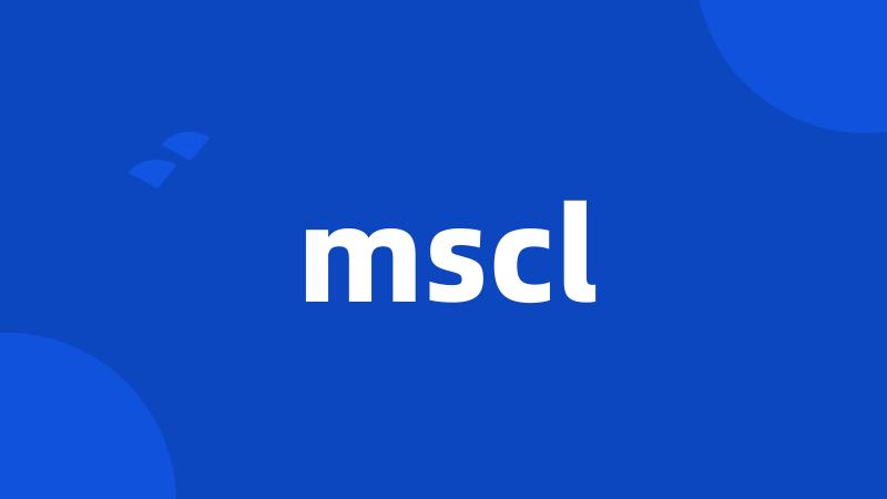 mscl