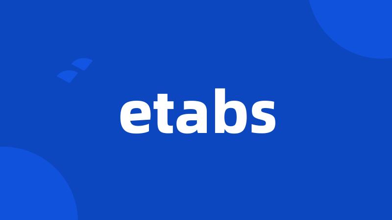 etabs