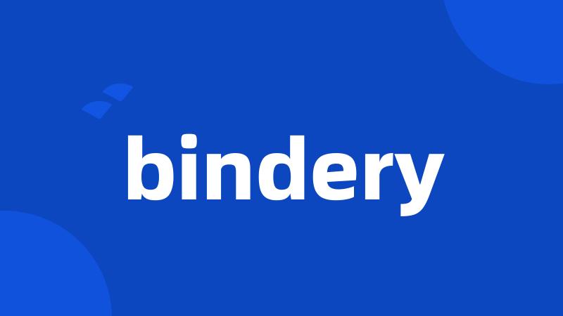 bindery