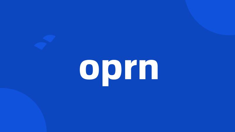 oprn