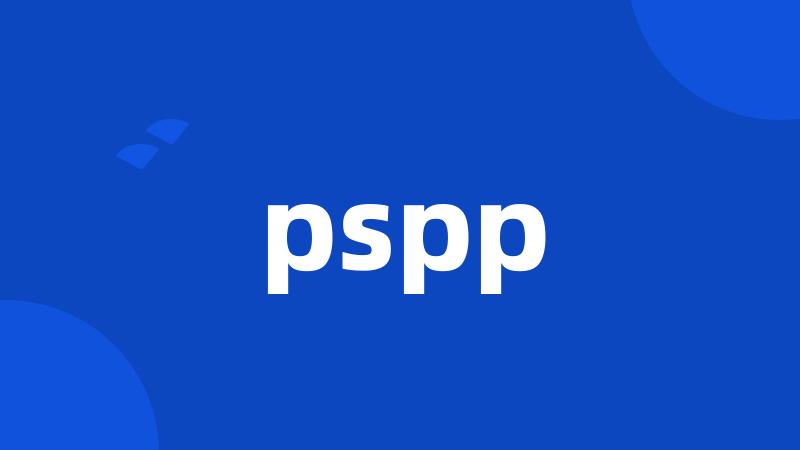 pspp