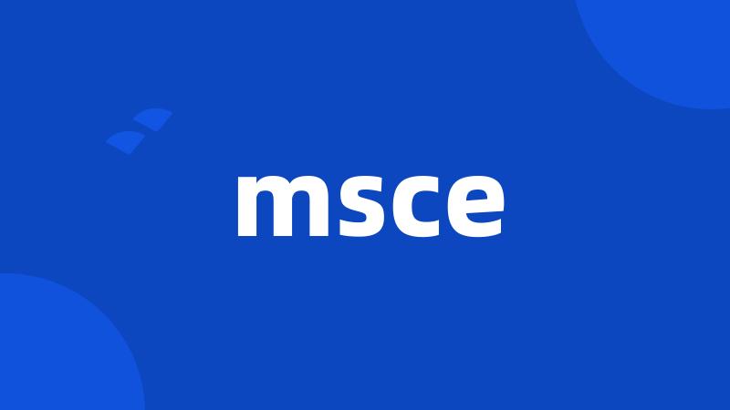 msce