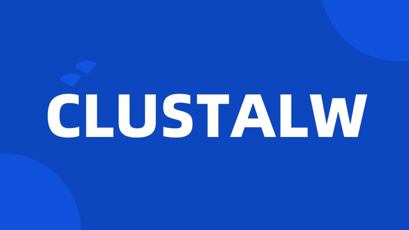 CLUSTALW