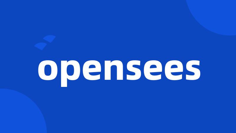 opensees