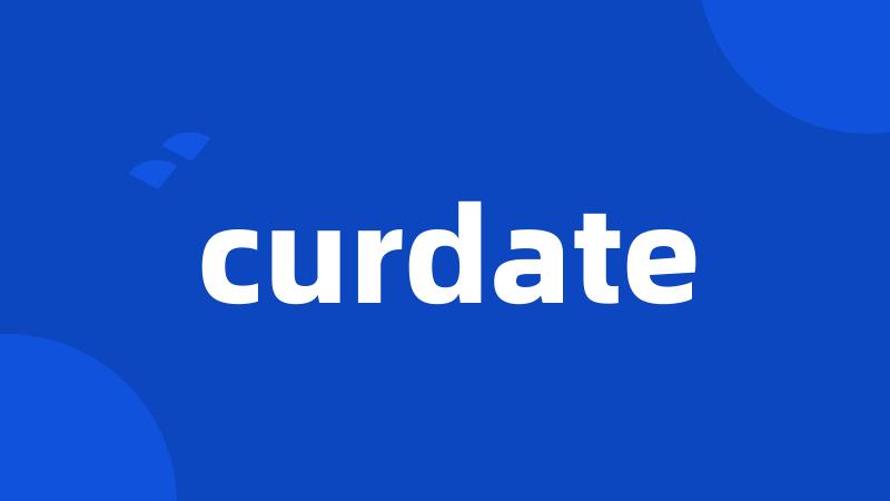 curdate