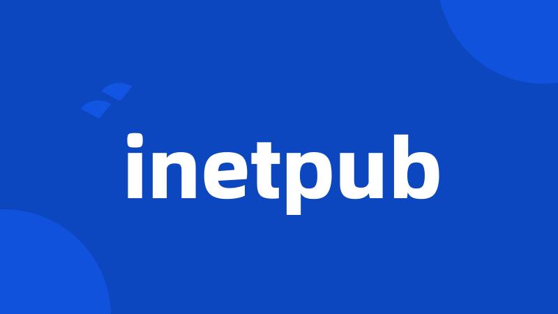 inetpub