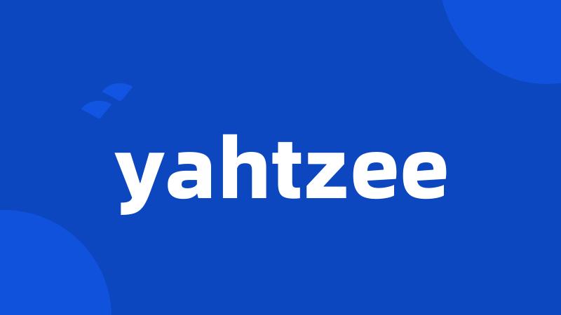 yahtzee