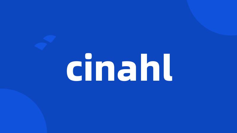 cinahl