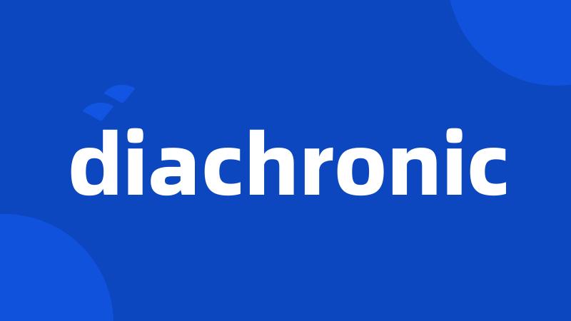 diachronic