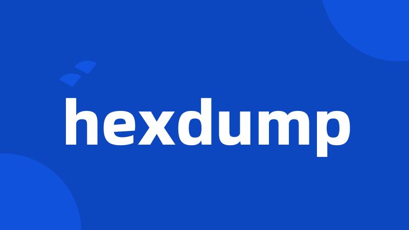 hexdump