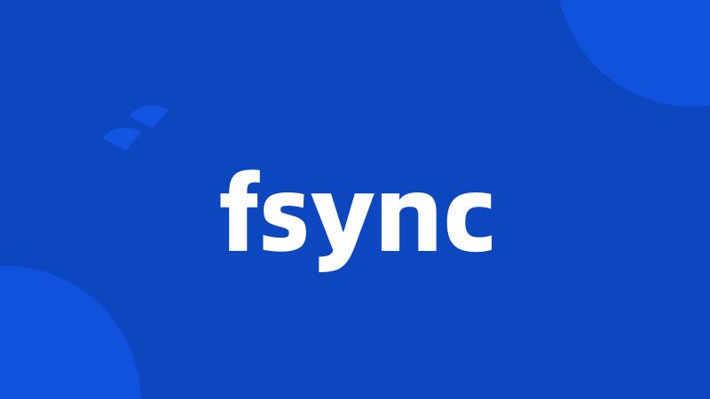 fsync