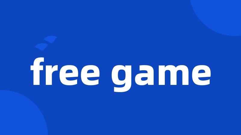 free game