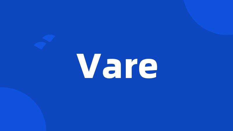 Vare