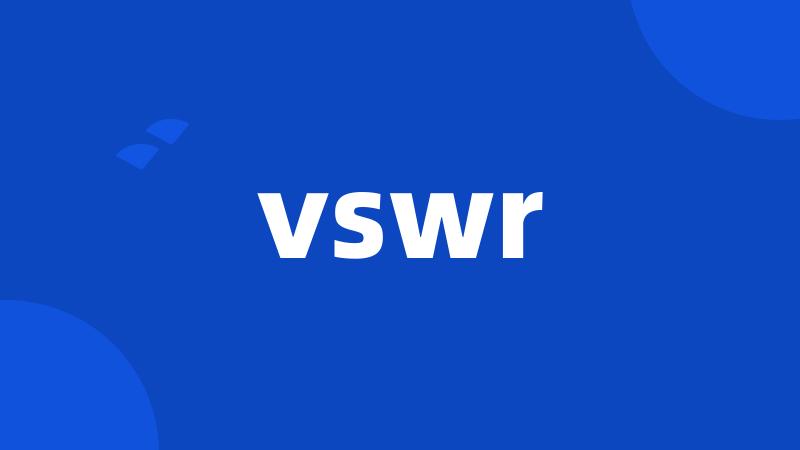 vswr