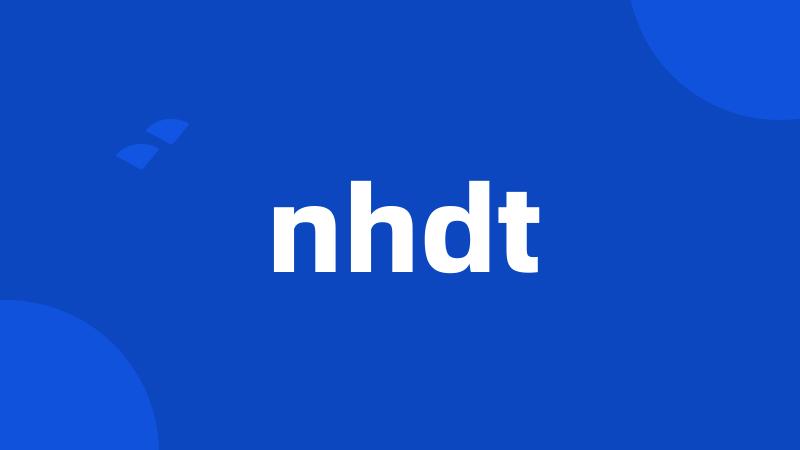 nhdt