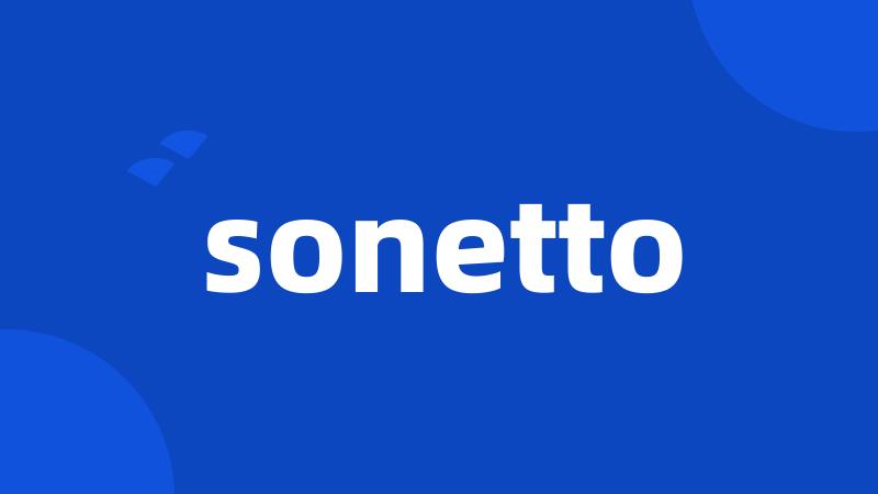 sonetto