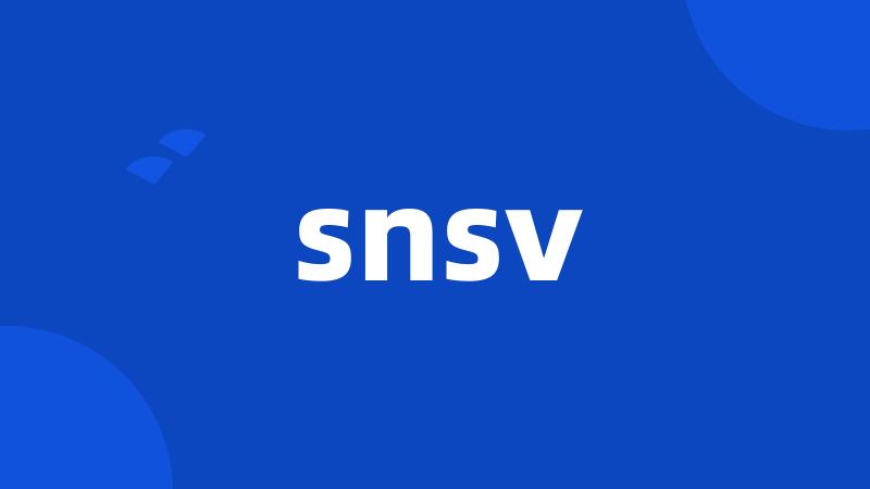 snsv